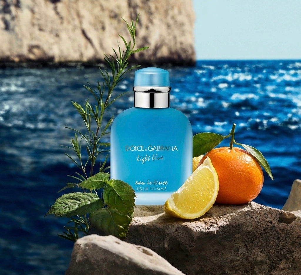 Light Blue Pour Homme Eau Intense Eau de Parfum - Minta 2ml / 5ml / 10ml)