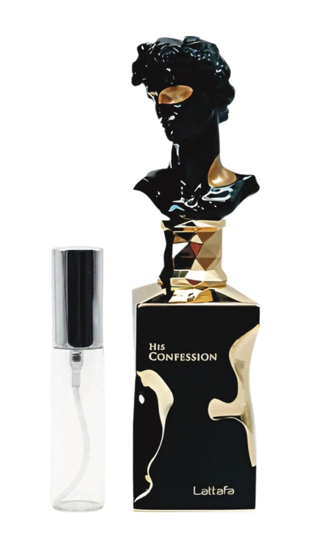 Lattafa His Confession Eau De Parfum - Minta 2ml / 5ml / 10ml)